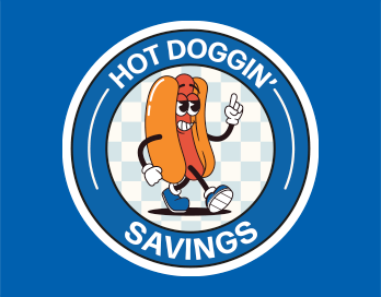 Hot Doggin Illustration